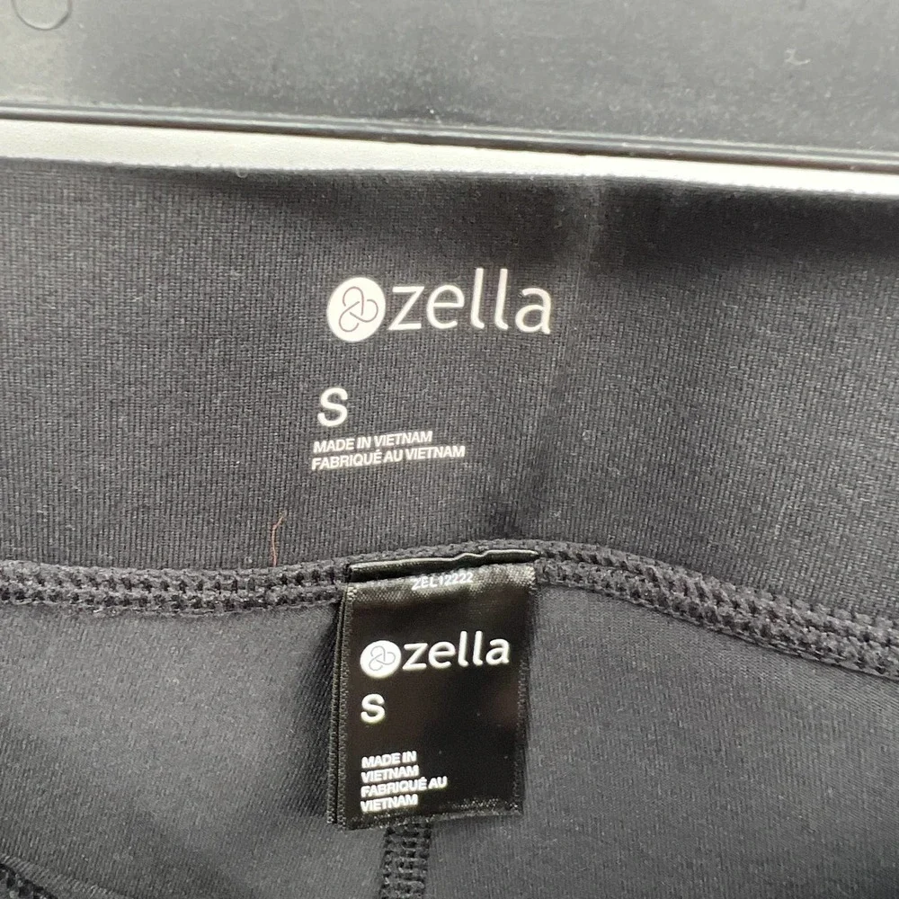 Z by Zella Women's Cross The Line Laser Crop Leggings in Black Size Small - Picture 3 of 3